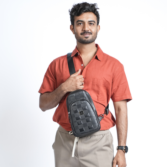 LUGGIT - Traveler's Shield - fingerprint-unlocking Sling Bag
