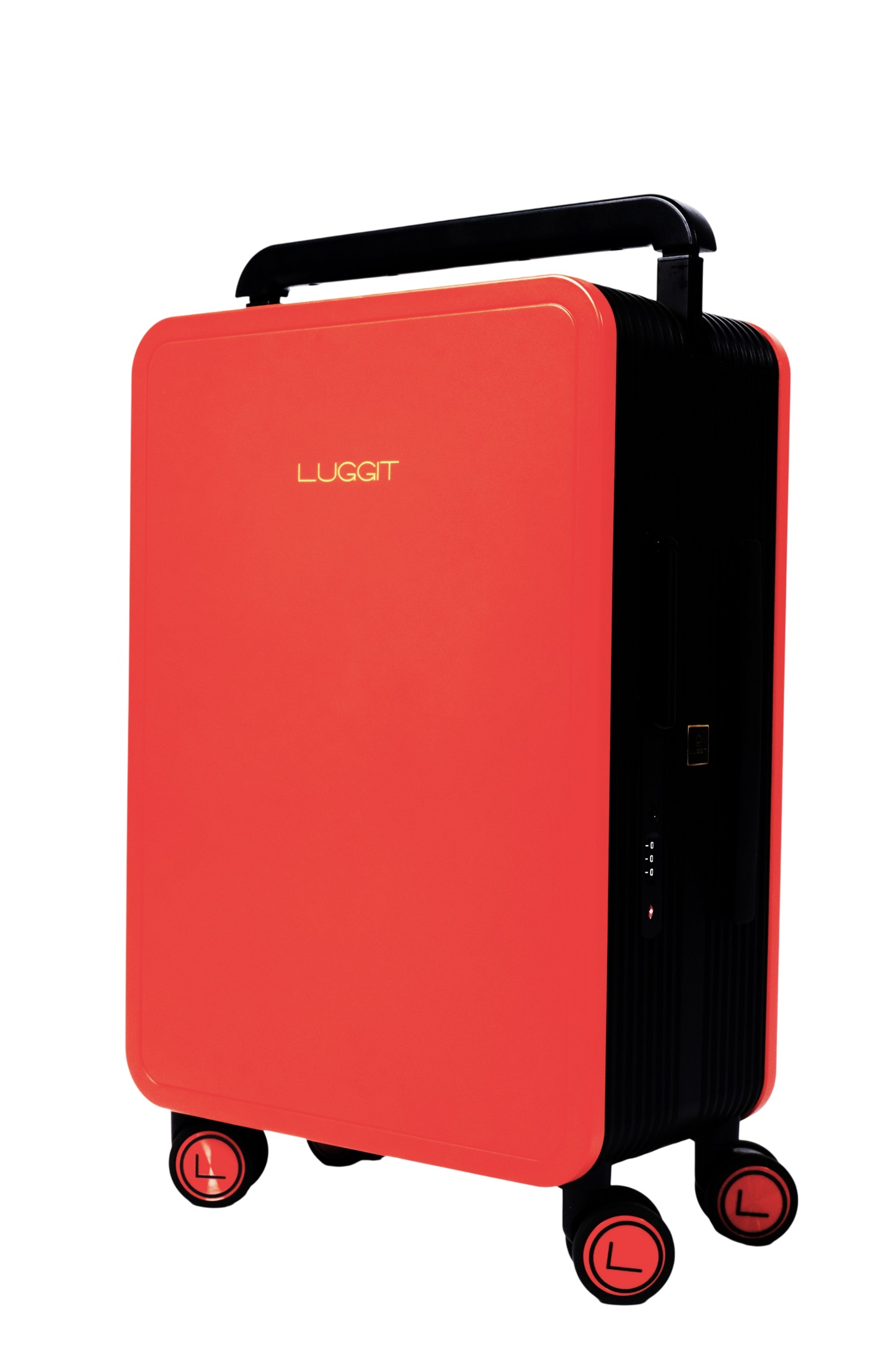 LUGGIT Premium Plus 20" Cabin & 24" Check in Luggage set of 2 Pc Dual Tone Red/Black
