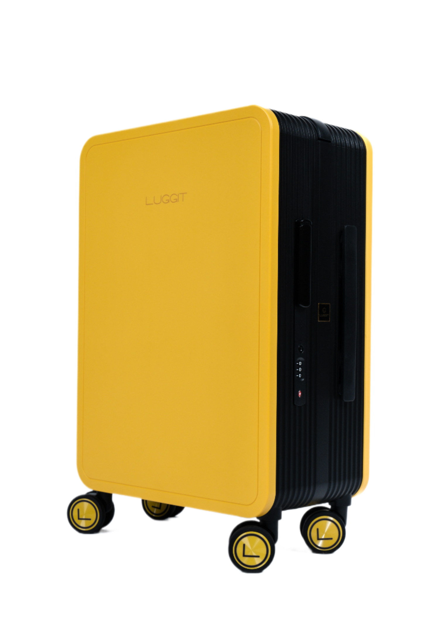 LUGGIT Premium Plus 20" Cabin 24" Check in Trolley bag Dual Tone Yellow/Black