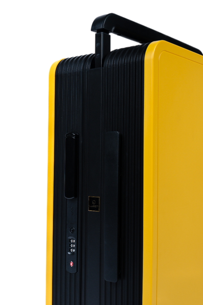 LUGGIT Premium Plus 20" Cabin 24" Check in Trolley bag Dual Tone Yellow/Black