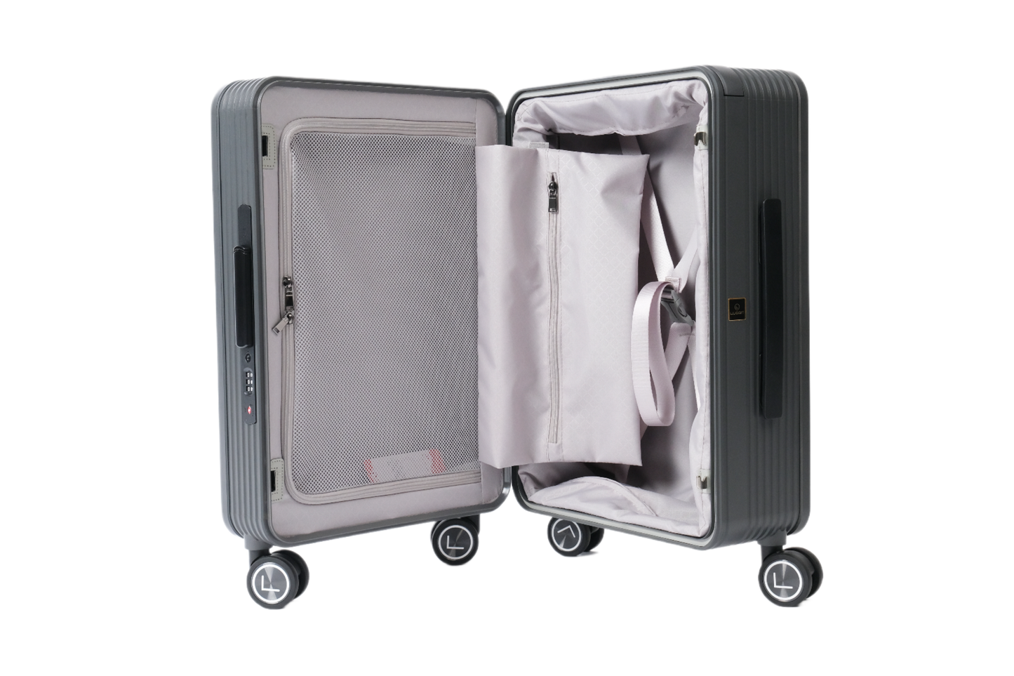 LUGGIT Premium Cabin Luggage, Grey