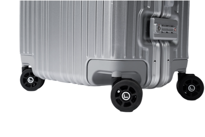 LUGGIT Smart Pro Max Fingerprint Cabin Luggage – 20 inch-Silver