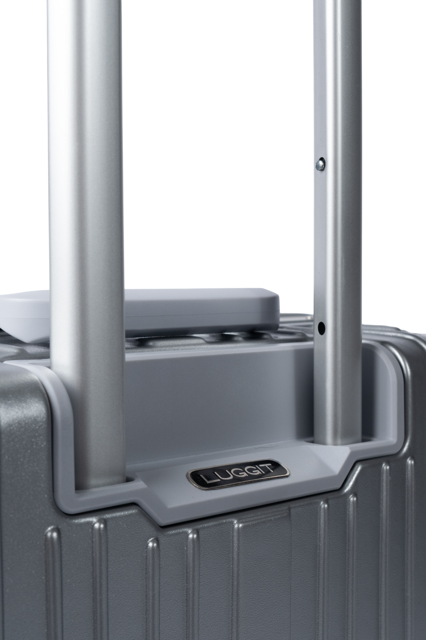 LUGGIT Smart Pro Max Fingerprint Cabin Luggage – 20 inch-Silver