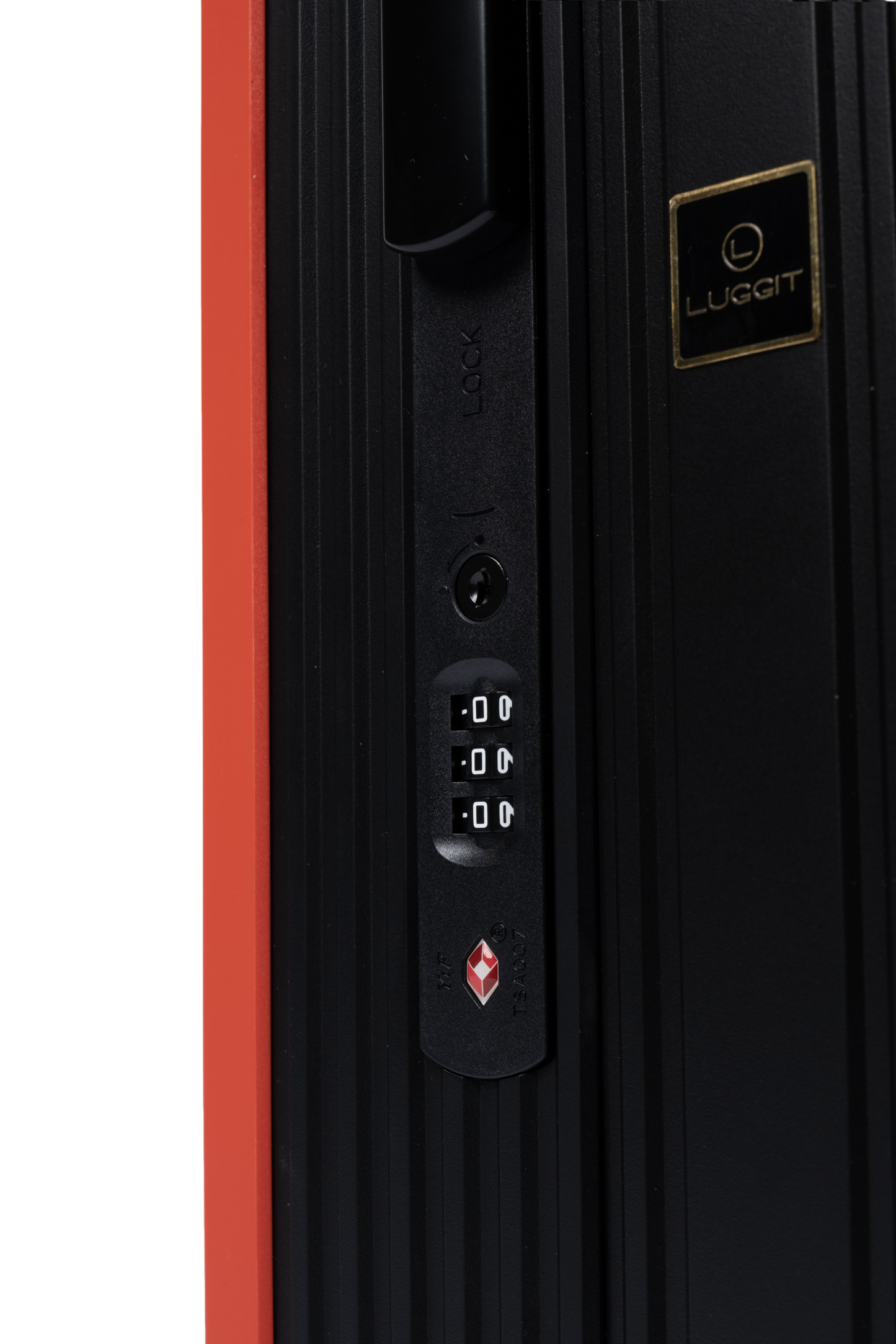 LUGGIT Premium Plus 20" Cabin & 24" Check in Luggage set of 2 Pc Dual Tone Red/Black