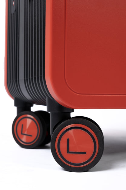 LUGGIT Premium Plus 20" Cabin  24" Check in Luggage Dual Tone Red/Black