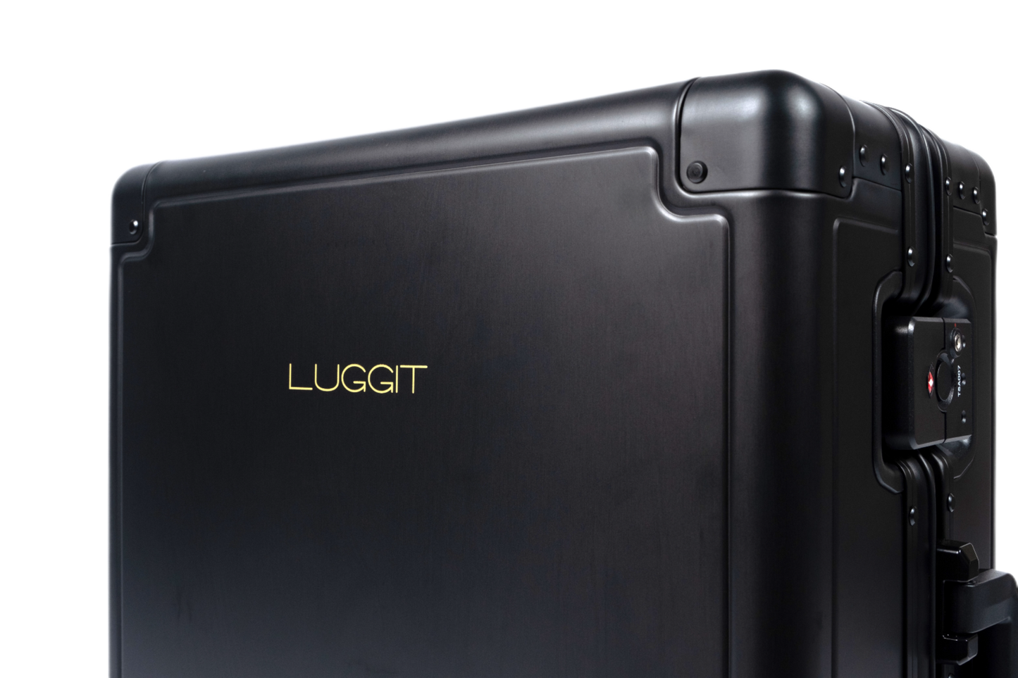 LUGGIT  Earth Circle High end  Cabin Trolley Bag, Full Aluminium  Body,Black