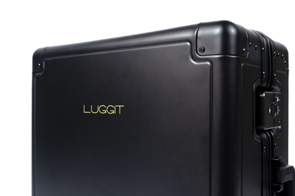 LUGGIT  Earth Circle High end  Cabin Trolley Bag, Full Aluminium  Body,Black