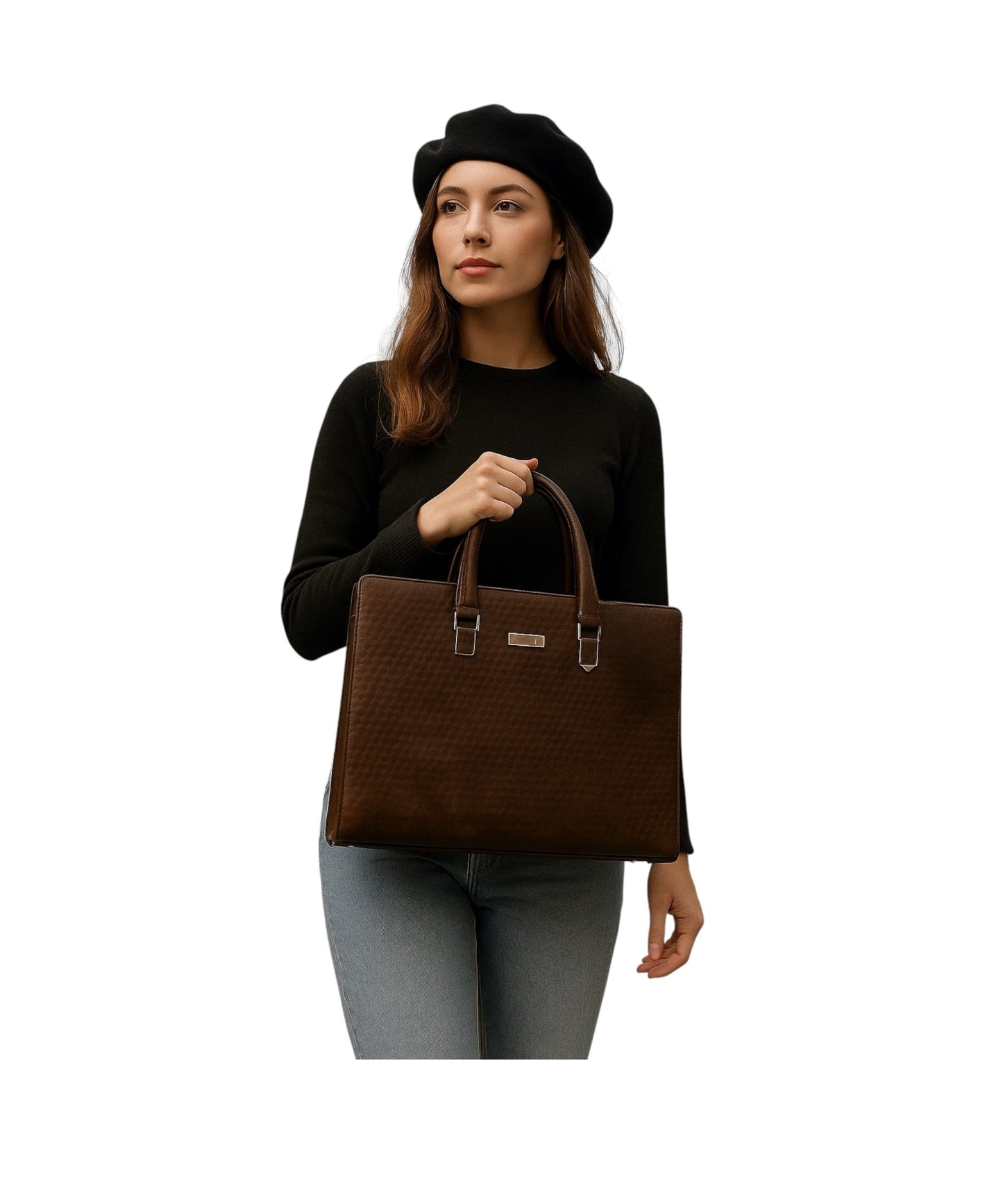 LUGGIT - Signature Shield - ADVANCE FINGER PRINT LOCK Vegan LEATHER MULTI STYLE AND MULTI PURPOSE BAG