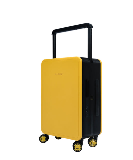 LUGGIT Premium Plus 20" Cabin 24" Check in Luggage Dual Tone Yellow/Black