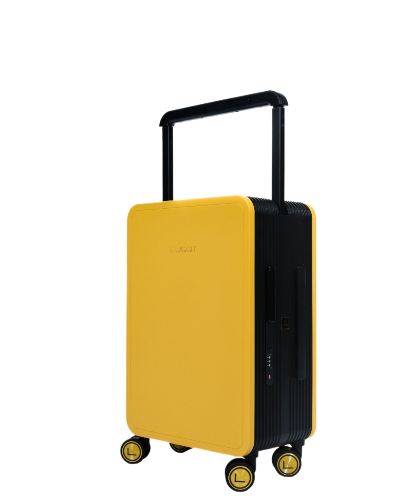 LUGGIT Premium Plus 20" Cabin 24" Check in Trolley bag Dual Tone Yellow/Black