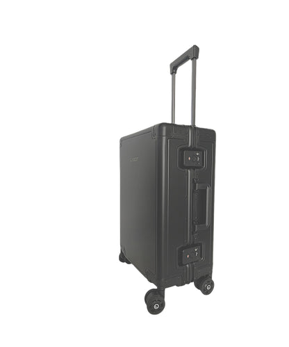 LUGGIT - Earth Circle Full  Aluminium Trolley  -Cabin Luggage -Black