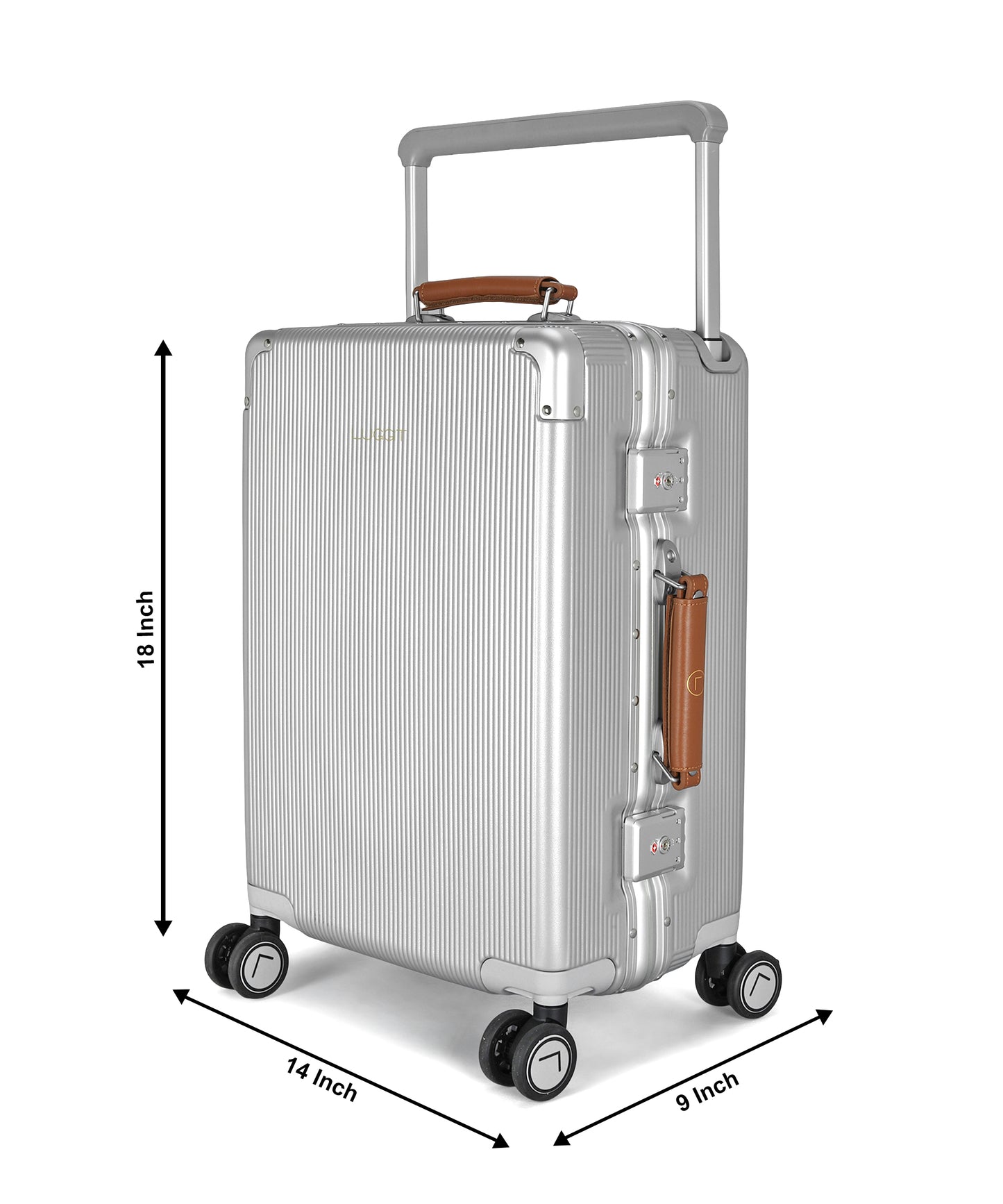 LUGGIT - Luxury -Silver-20"/24"