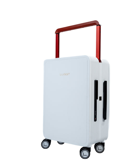 LUGGIT Premium - Cabin Luggage 20" White