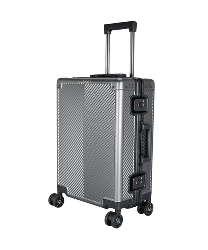 LUGGIT - Sovereign Circle Full Aluminium Trolley -Cabin Luggage-Grey