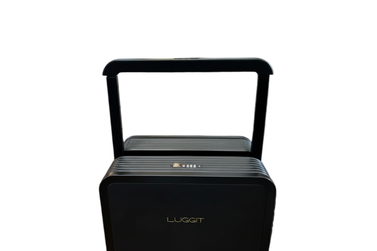 luxury grey travel suitcase luggit