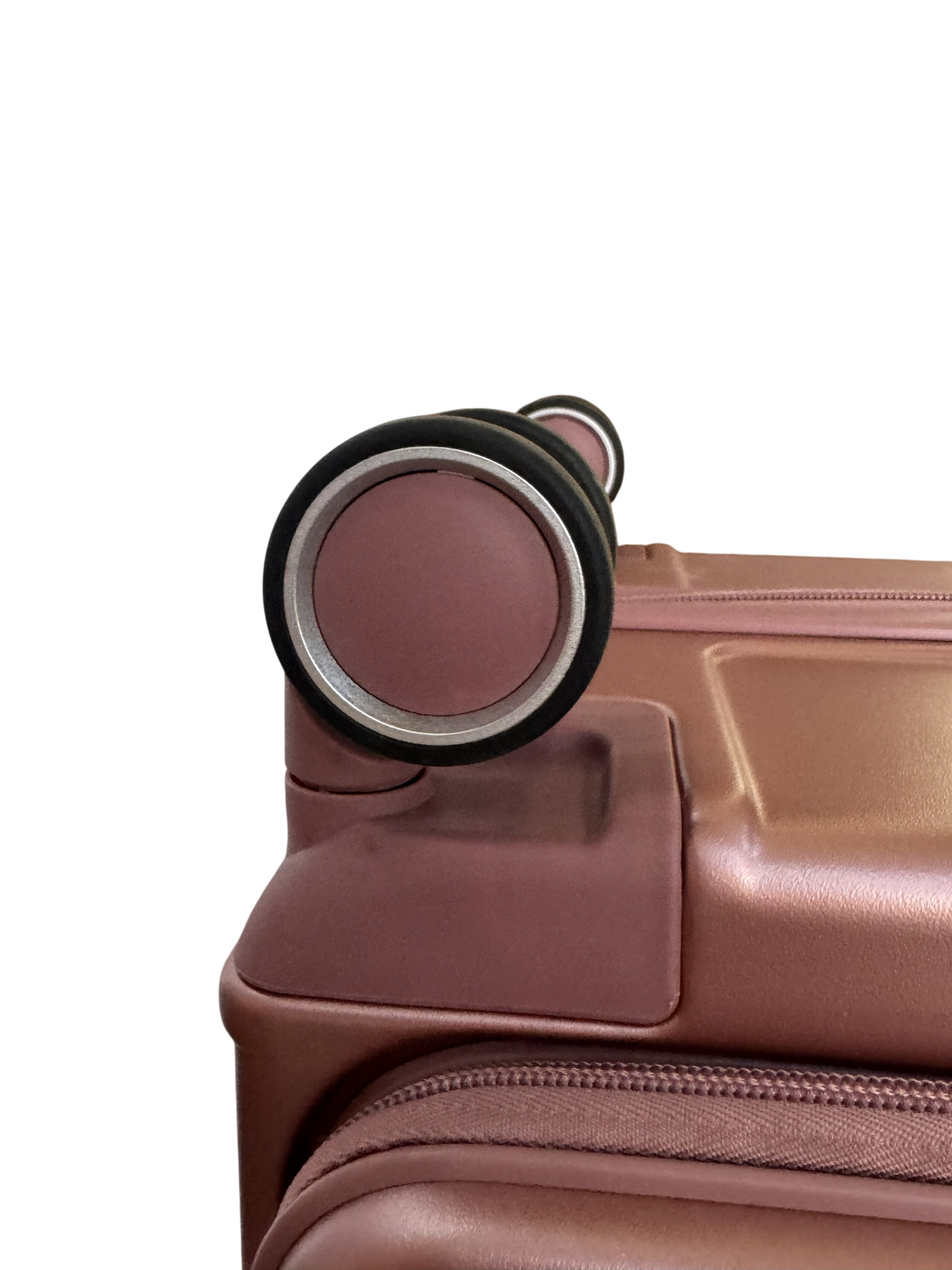 LUGGIT SFO 2.0 Premium Trolley Bag set of 3 ,SmartView Wide Opening Design,TSA Lock, Polycarbonate Hard Shell, Rose Gold