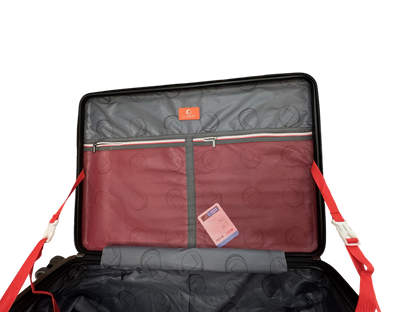 LUGGIT SFO 2.0 Premium Trolley Bag ,SmartView Wide Opening Design,TSA Lock, Polycarbonate Hard Shell, Black