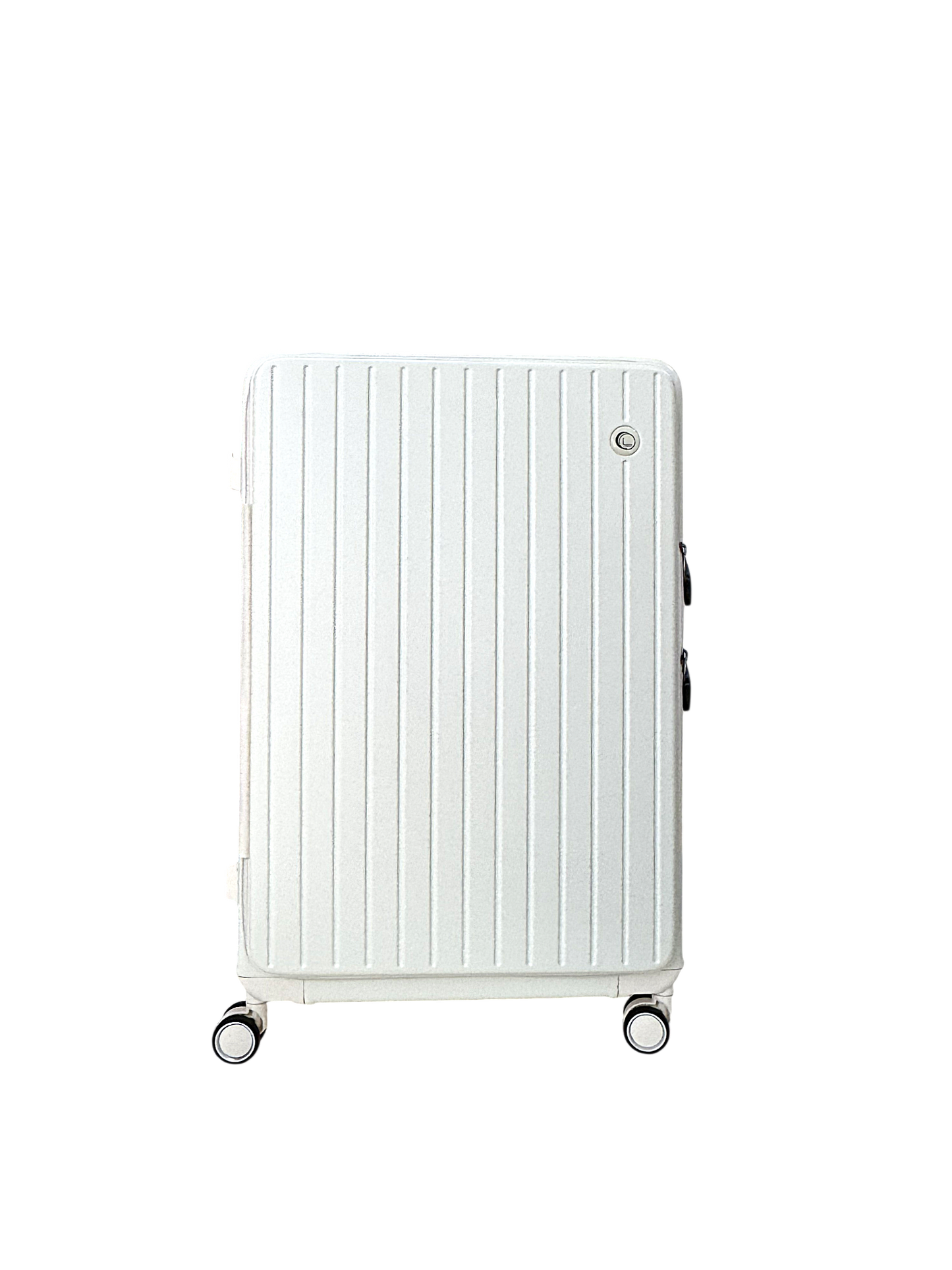 LUGGIT SFO 2.0 Premium Trolley Bag ,SmartView Wide Opening Design,TSA Lock, Polycarbonate Hard Shell, Cream White