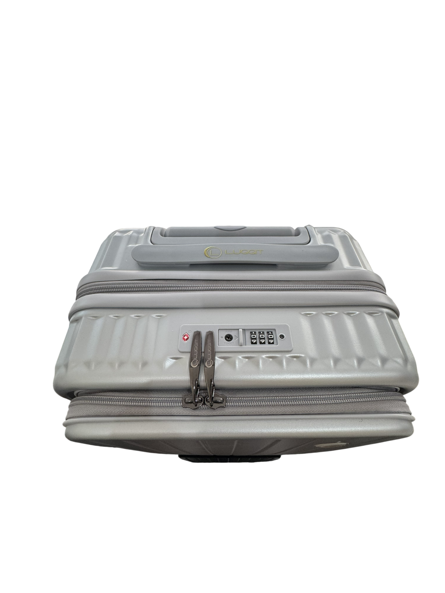 LUGGIT SFO 2.0 Premium Trolley Bag ,SmartView Wide Opening Design,TSA Lock, Polycarbonate Hard Shell,Grey