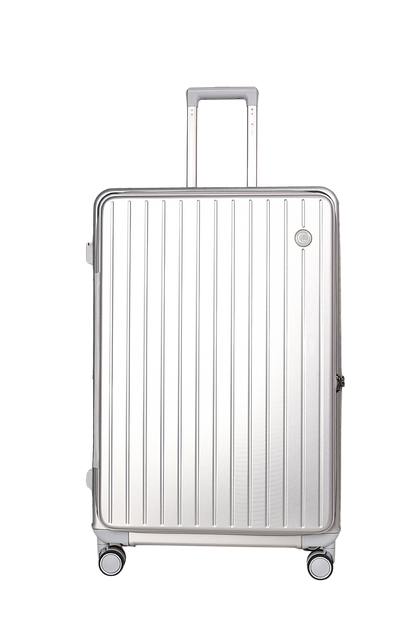 LUGGIT SFO 2.0 Premium Trolley Bag set of 3,SmartView Wide Opening Design,TSA Lock, Polycarbonate Hard Shell,Grey