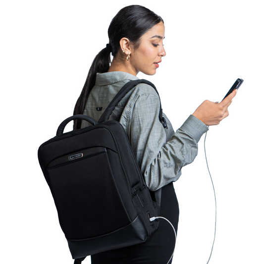 LUGGIT BioShield-Pro Backpack – Advanced Fingerprint Lock, Laptop & Travel Bag in One