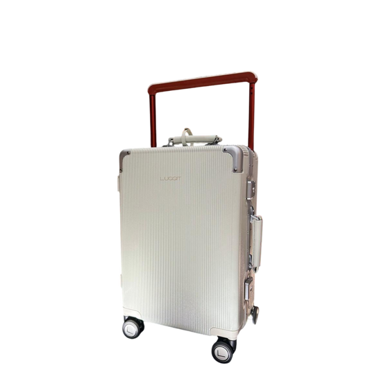 LUGGIT - Luxury - White -20" cabin Luggage