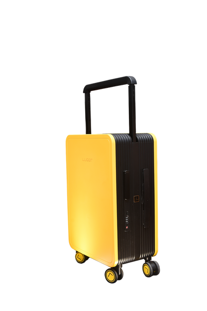 LUGGIT Premium Plus 20" Cabin & 24" Check in Luggage set of 2 Pc Dual Tone Yellow/Black