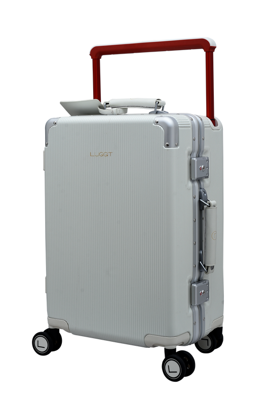 LUGGIT - Luxury - White -20" cabin Luggage