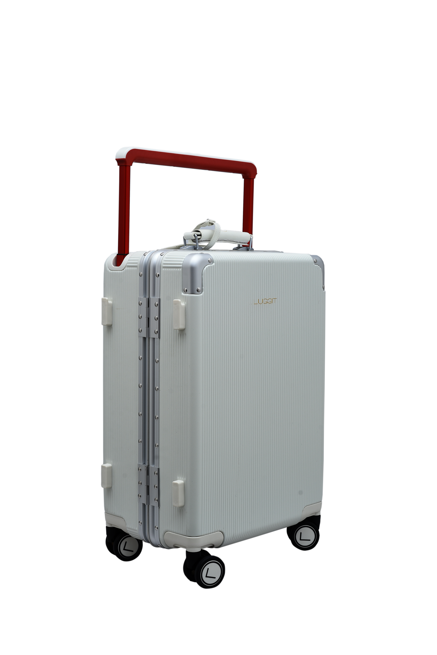 LUGGIT - Luxury - White -20" cabin Luggage