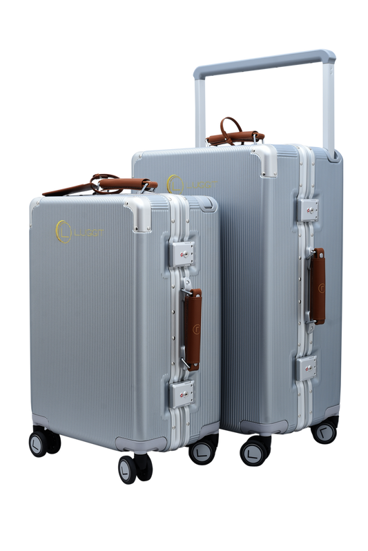 LUGGIT - Luxury - Silver-20"+ 24" set of 2-Pc