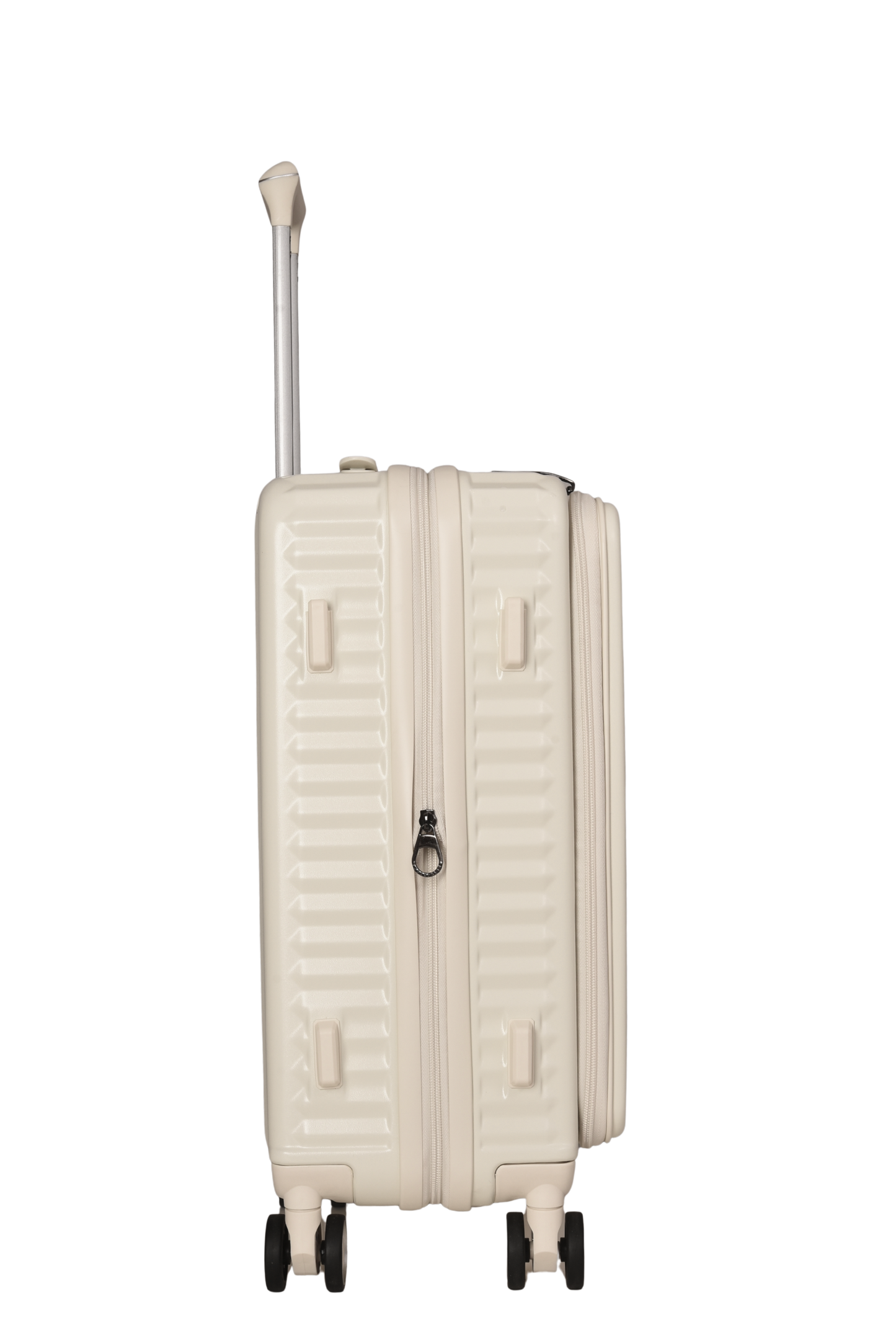 LUGGIT SFO 2.0 Premium Trolley Bag ,SmartView Wide Opening Design,TSA Lock, Polycarbonate Hard Shell, Cream White (Copy)
