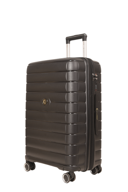 LUGGIT Kyoto  Luggage Set of 3 , Double zipper & Expandable  Design cabin ,Medium,Large