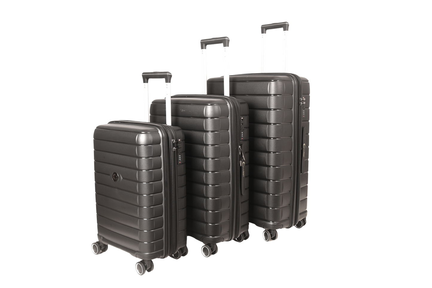 LUGGIT Kyoto  Luggage Set of 3 , Double zipper & Expandable  Design cabin ,Medium,Large