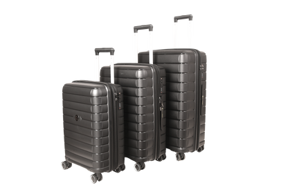 LUGGIT Kyoto  Luggage Set of 3 , Double zipper & Expandable  Design cabin ,Medium,Large