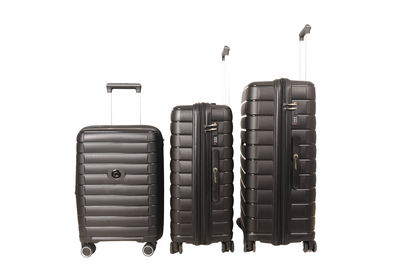LUGGIT Kyoto  Luggage Set of 3 , Double zipper & Expandable  Design cabin ,Medium,Large