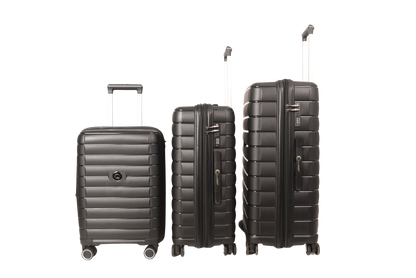 LUGGIT Kyoto  Luggage Set of 3 , Double zipper & Expandable  Design cabin ,Medium,Large
