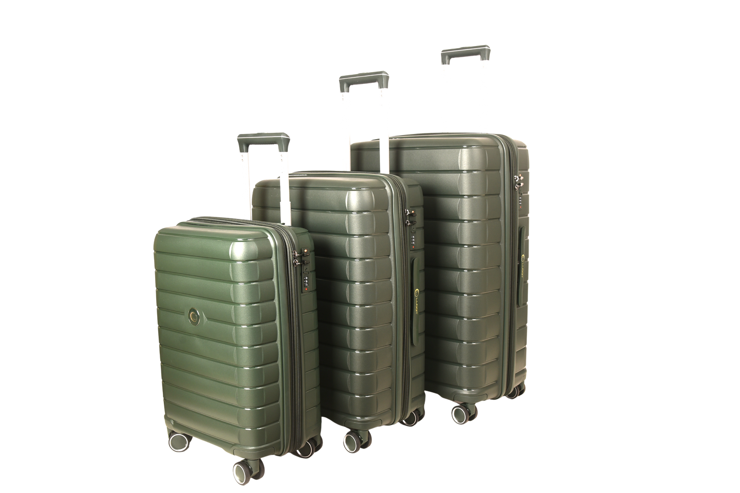 LUGGIT Kyoto  Luggage Set of 3 , Double zipper & Expandable  Design cabin ,Medium,Large