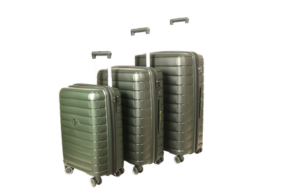 LUGGIT Kyoto  Luggage Set of 3 , Double zipper & Expandable  Design cabin ,Medium,Large