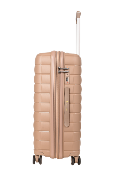 LUGGIT Kyoto  Luggage Set of 3 , Double zipper & Expandable  Design cabin ,Medium,Large