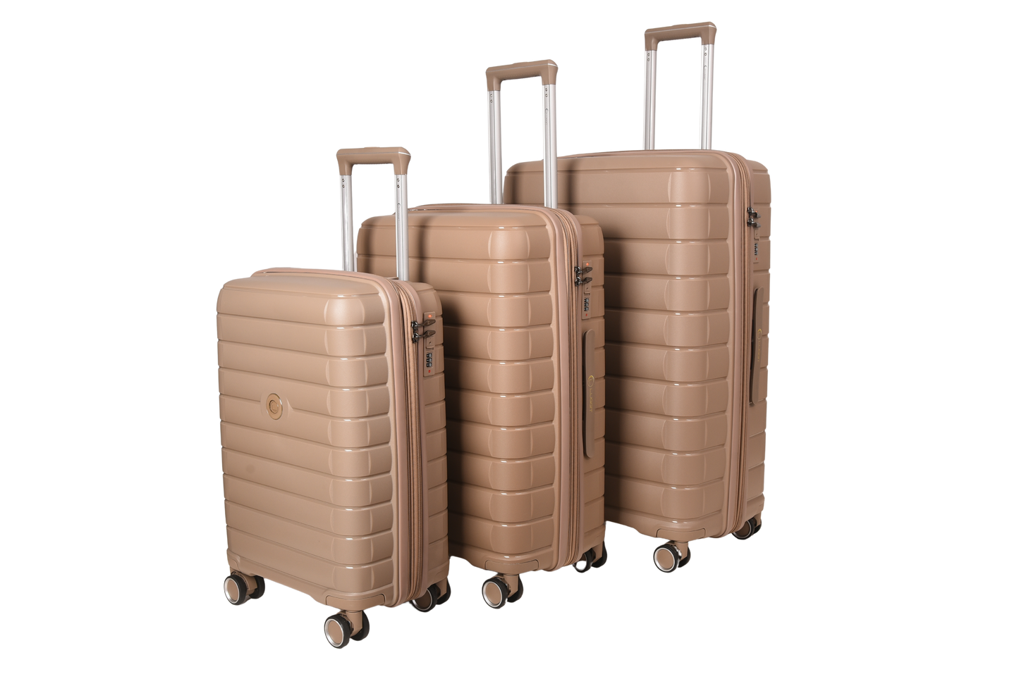 LUGGIT Kyoto  Luggage Set of 3 , Double zipper & Expandable  Design cabin ,Medium,Large