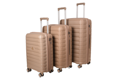 LUGGIT Kyoto  Luggage Set of 3 , Double zipper & Expandable  Design cabin ,Medium,Large