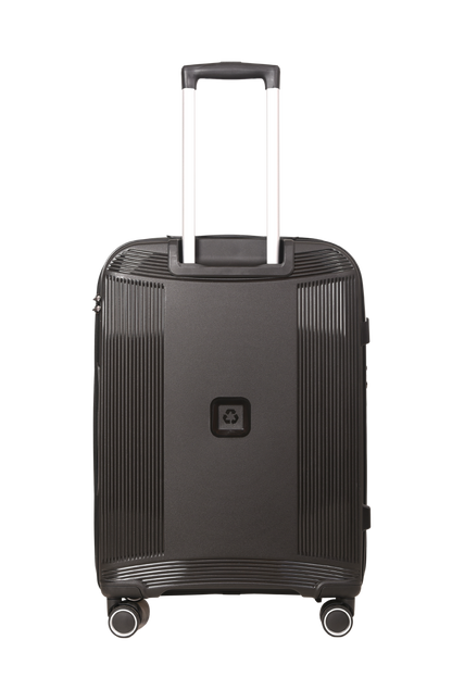 LUGGIT -Nagoya  Double zipper & Expandable  Design trolley bag Black