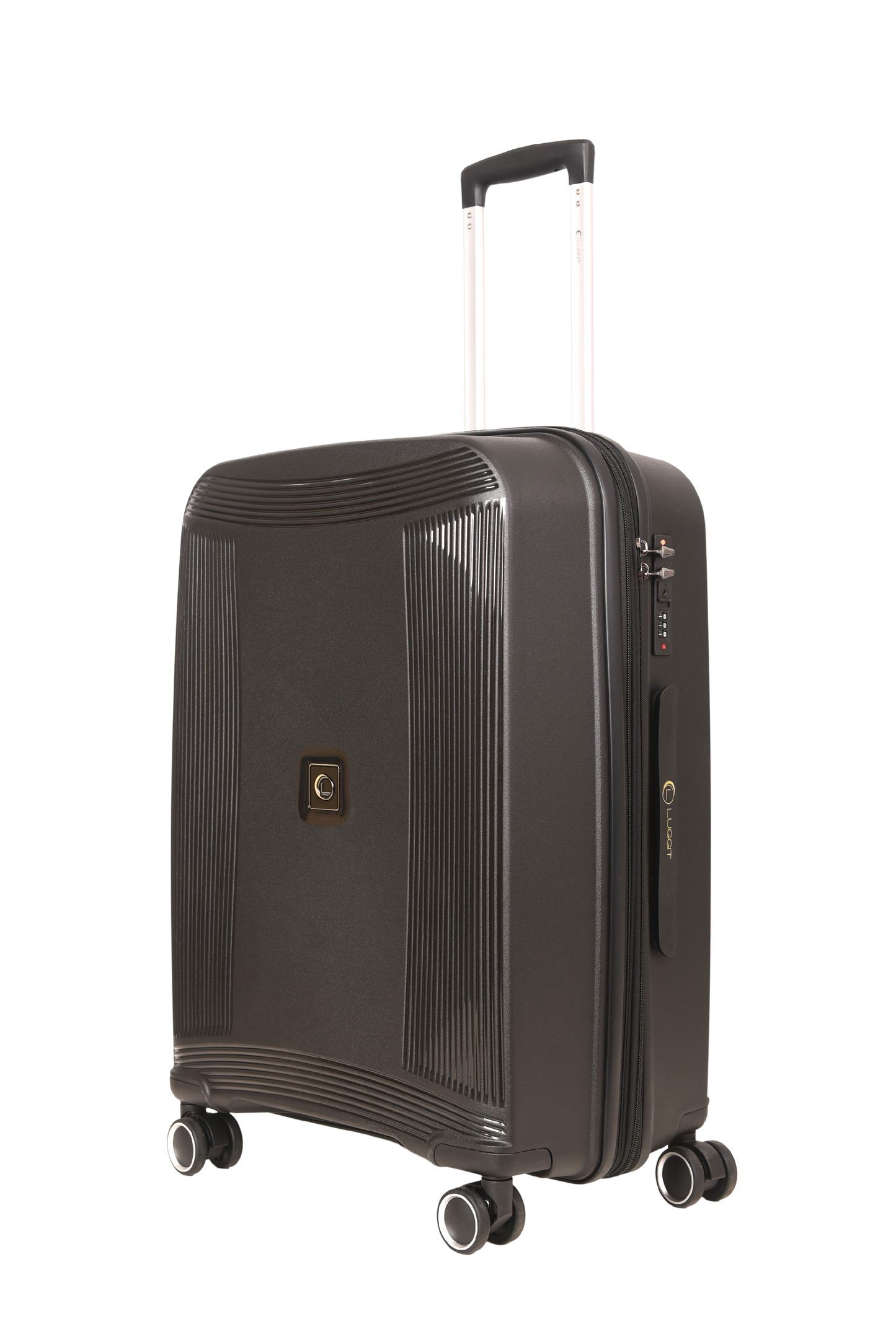 LUGGIT -Nagoya  Double zipper & Expandable  Design trolley bag Black