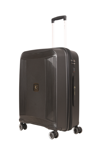 LUGGIT -Nagoya  Double zipper & Expandable  Design trolley bag Black