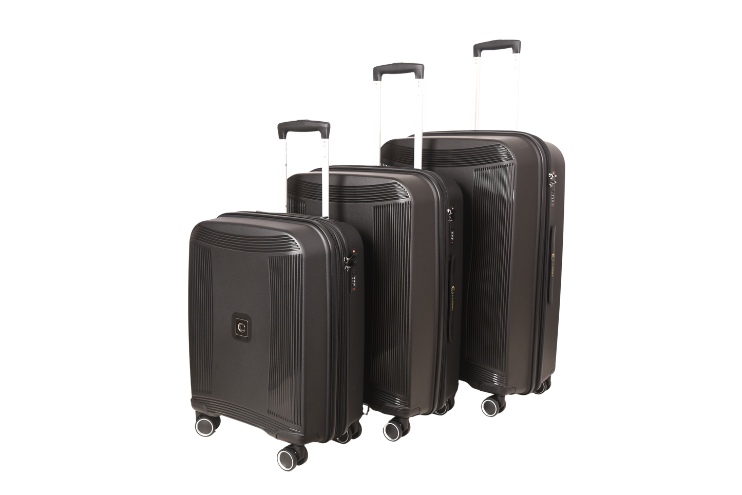 LUGGIT -Nagoya  Double zipper & Expandable  Design trolley bag Black