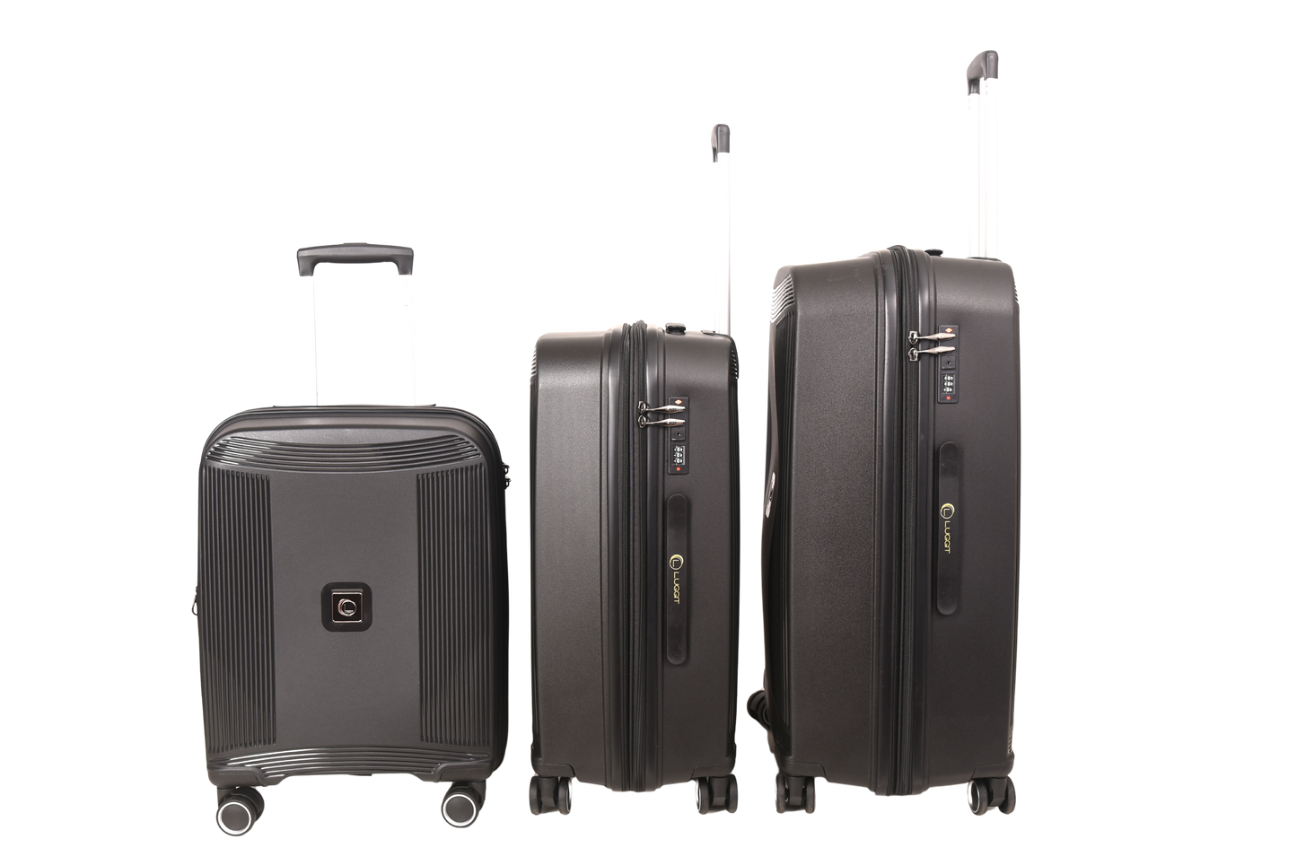 LUGGIT -Nagoya  Double zipper & Expandable  Design trolley bag Black