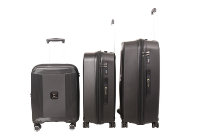 LUGGIT -Nagoya  Double zipper & Expandable  Design trolley bag Black