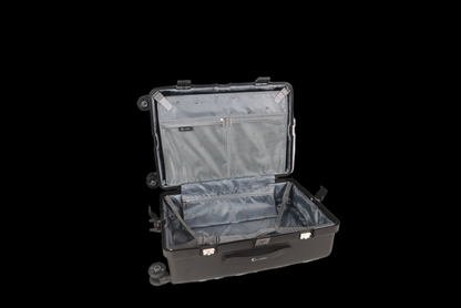 LUGGIT Tokyo Zipperless Premium Polypropylene Travel Trolley Bag ,TSA Lock ,Black