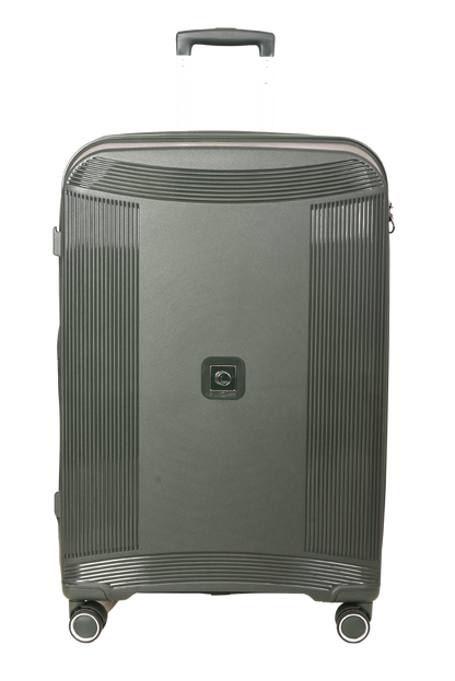 LUGGIT -Nagoya  luggage set of 3 Double zipper & Expandable  Design , Deep green