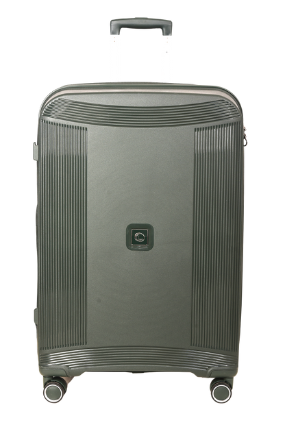 LUGGIT -Nagoya  luggage set of 3 Double zipper & Expandable  Design , Deep green